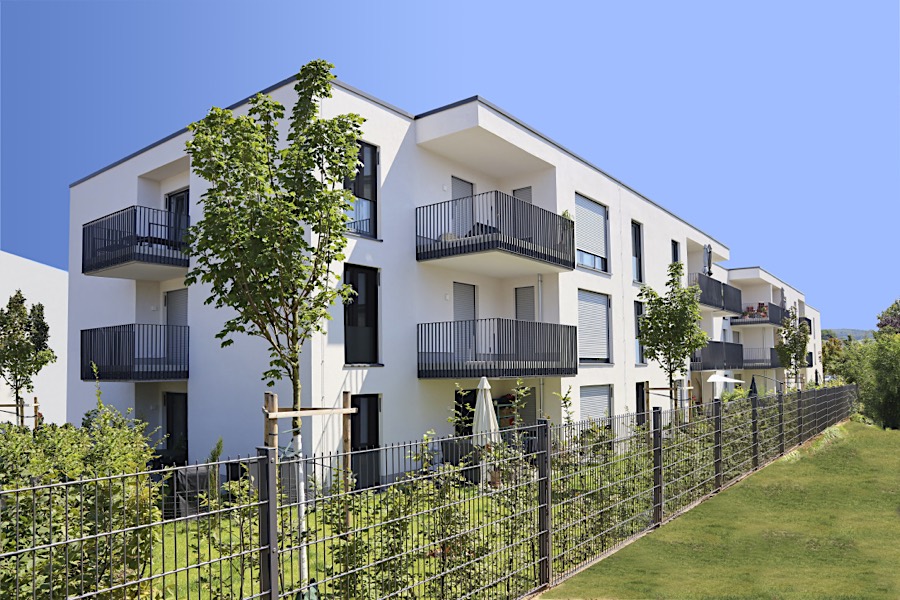 Ansicht Mehrfamilienwohnhäuser