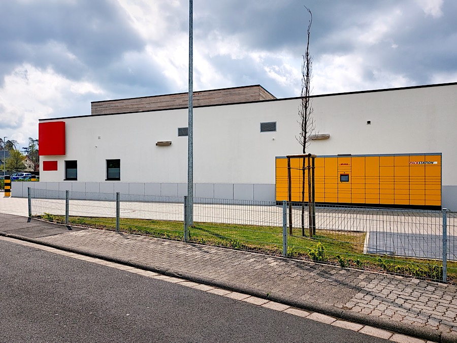 Seitenansicht Einkaufsmarkt